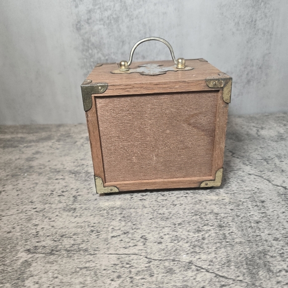 Vintage Catalina Wood Cork Coaster Set - 8 Drawer Coasters In Chest MCM Mid Cent - Picture 3 of 5